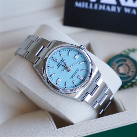 rolex oyster perpetual 36mm 126000 turquoise blue|rolex oyster perpetual 36mm blue.